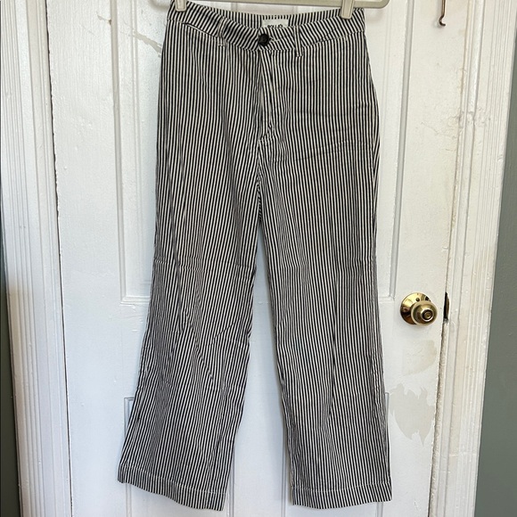 ROLLA'S Navy and White Striped sailor pants - Picture 1 of 3